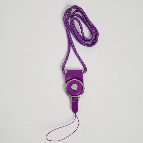 Ocyclone Case for iPhone X - Purple Glitter Ring w/ Detachable Neck Lanyard - Picture 7 of 7